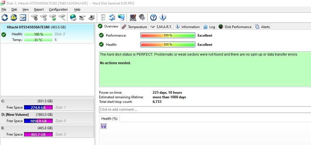 Hard disk Laptop Hitachi 500GB, SATA III, Buffer 8MB, 5400 rpm