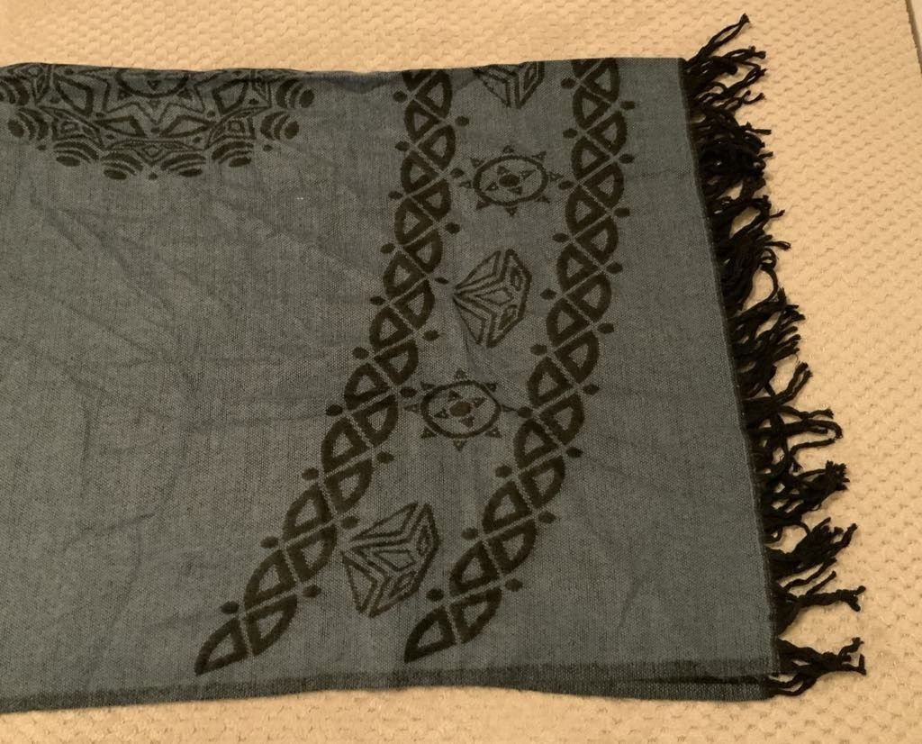 Poncho din Casmir bleumarin, Marime universala