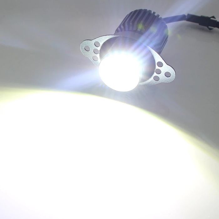 Set Angel Eyes led Canbus drl halogen Bmw Seria 3 e90 e91 lci facelift