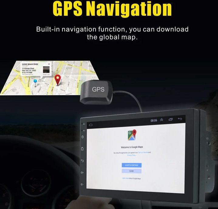 Navigatie Android GPS USB WiFi Microfon Toyota Avensis 2003-2015 -7 ,9