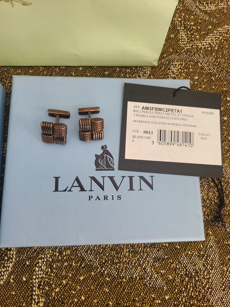 Запонки оригинал  LANVIN