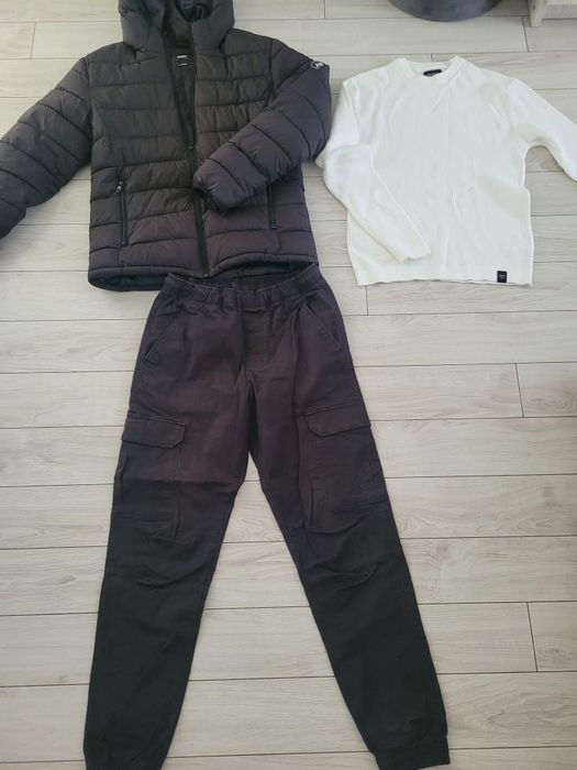 Geaca de primavara Pull&Bear + blugi+bluza marime S