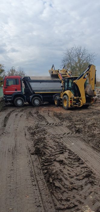 Inchiriez buldoexcavator, bobcat, excavator, cilindru compactor