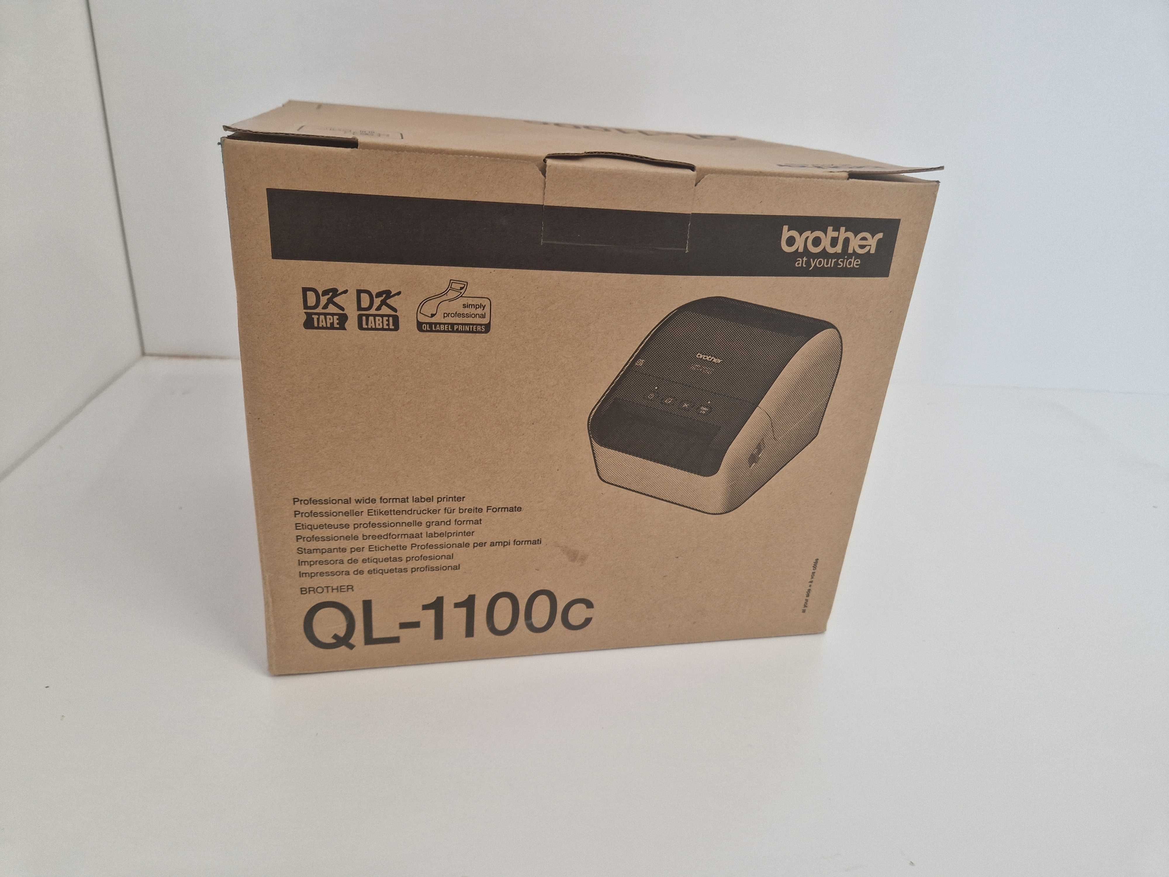 Термопринтер Brother QL-1100C, 300x300 dpi, бял, USB 2.0