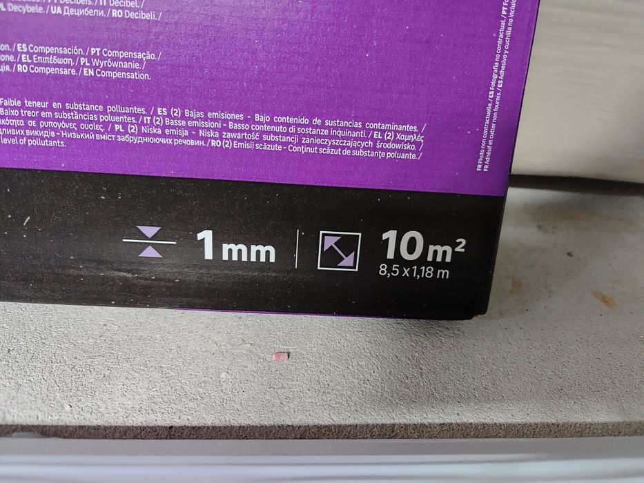 Izolator Axton parchet tip SPC de 1mm 10mp