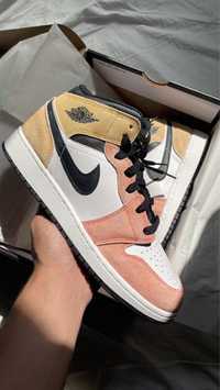 Jordan 1 Mid GS Gold/Orange | 40|