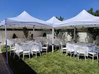 Mese + scaune evenimente full accesorizate  + pavilion