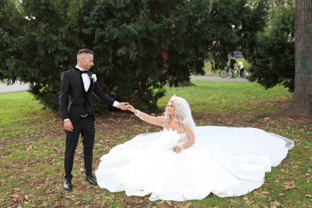 Rochie de mireasa printesa facuta la comanda + 2 voaluri cadou