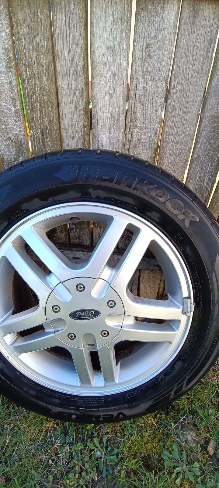 Vând jante/roti aliaj Ford Focus R 15 195/60 cauciuc Hankook