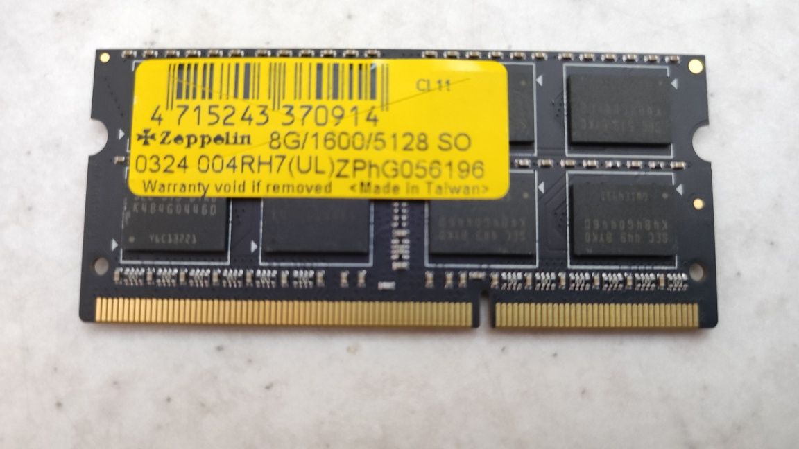 Memorie laptop Zeppelin, 8 GB DDR3  1600