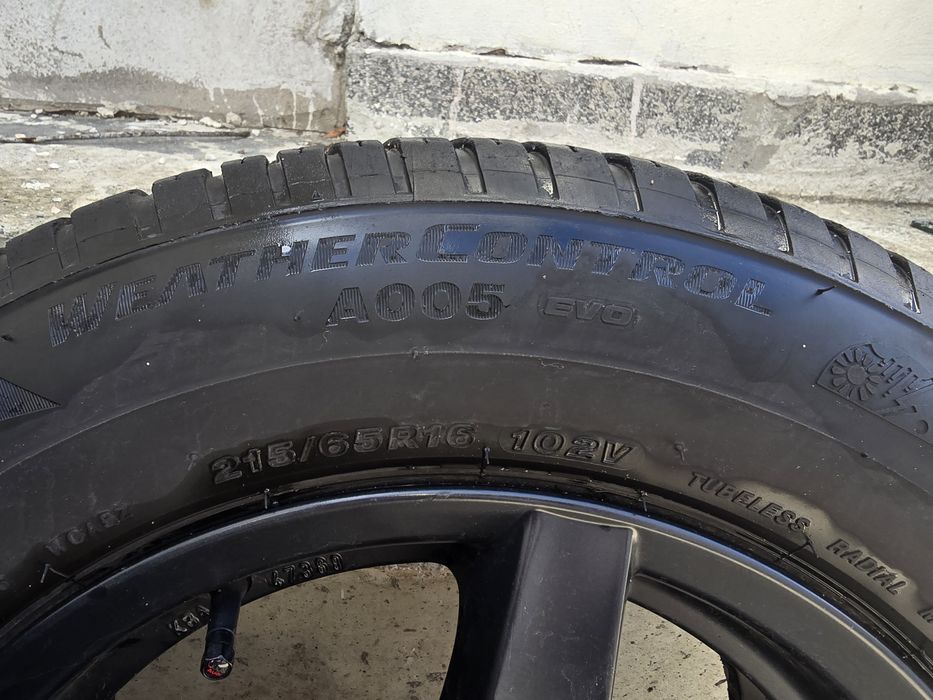 Джанти Ronal 5x112 j7 et45 16" audi  Vw Mercedes  С гуми Bridgestone