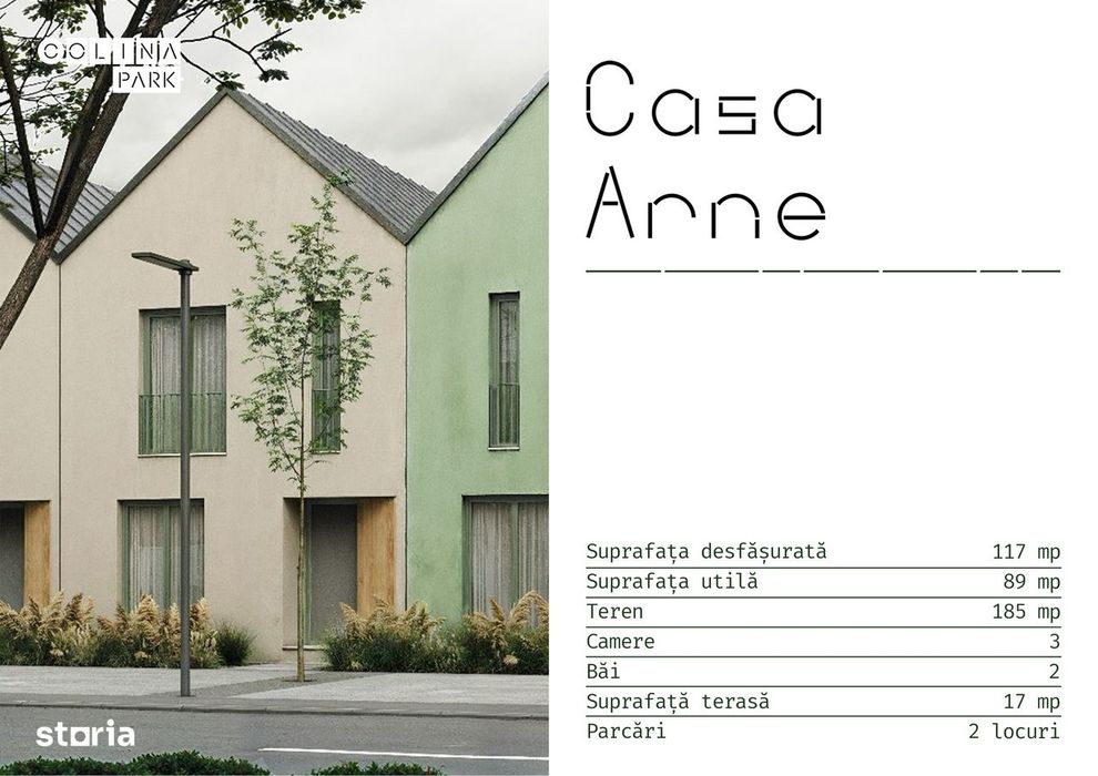 Casa ARNE, Cartier Colina Park ZMOradea, Clasa A+nZEB+Bonus 2 parcari