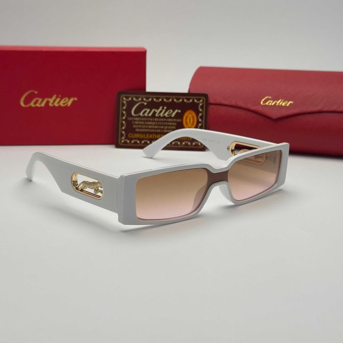 Слънчеви очила Cartier Panther Edition нови, черно и бяло UV 400 CE