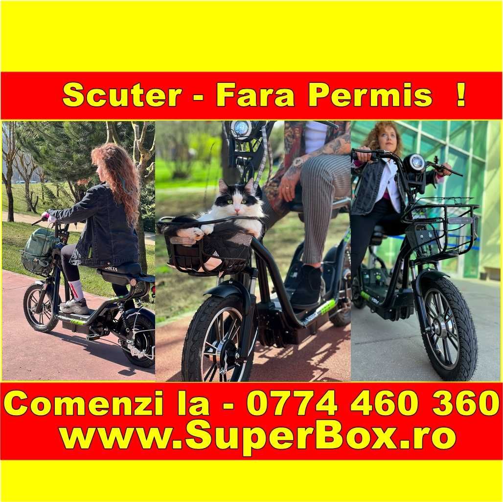 Scuter fara permis, Voltarom, VOLTA VSM, electric, Bicicleta, in rate