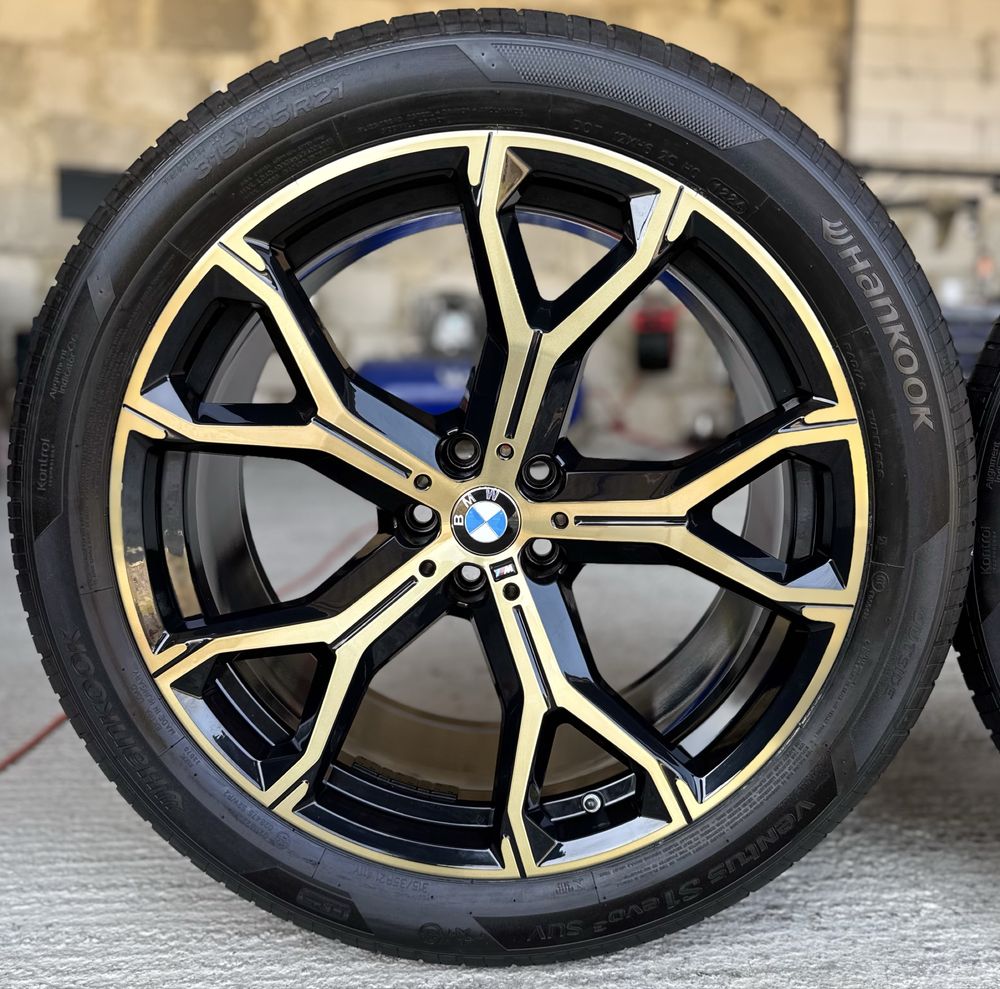 Jante Bmw X5 X6 R21 G05 G06 M741 Originale Gold Hankook de vara 2024