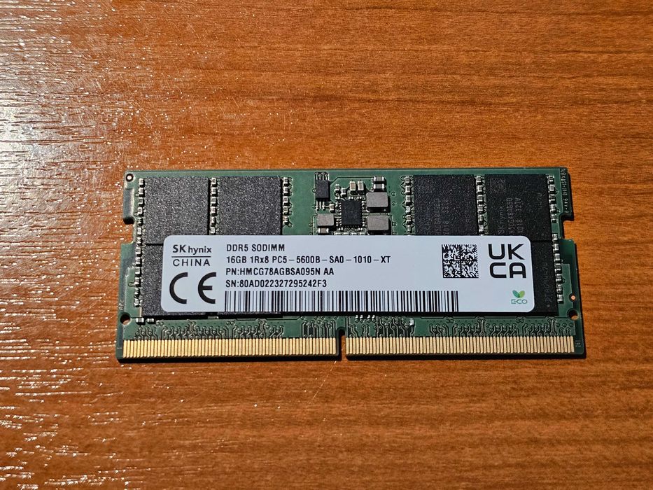 DDR5 16GB 1 x 16 GB 5600mhz SK Hynix Lenovo HMCG78AGBSA095N SKHynix