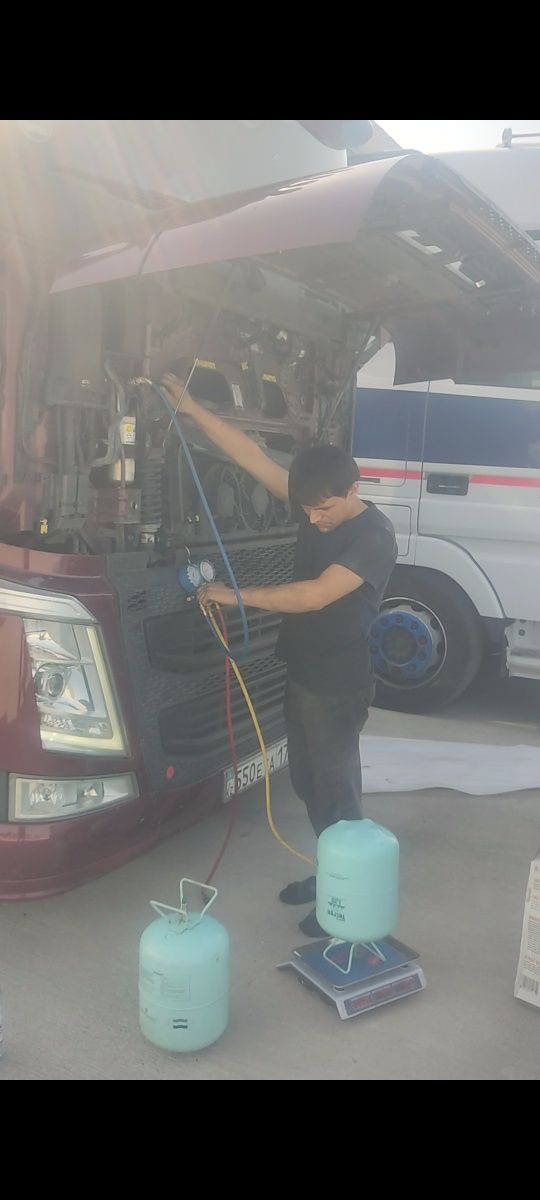 Заправка авто кондиционеров грузовой