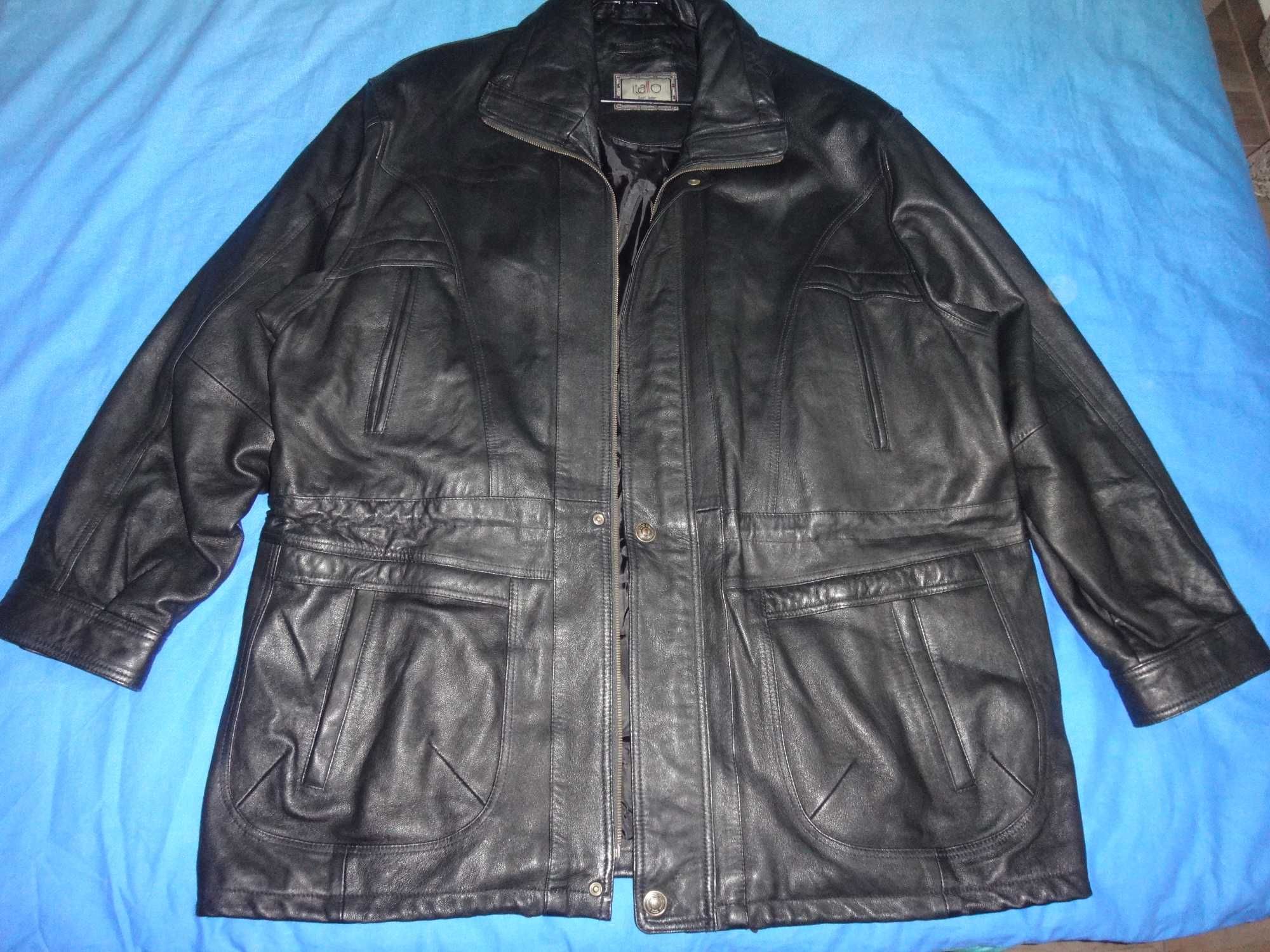 Jacheta din piele stare foarte buna, firma Itallo, 60, negru