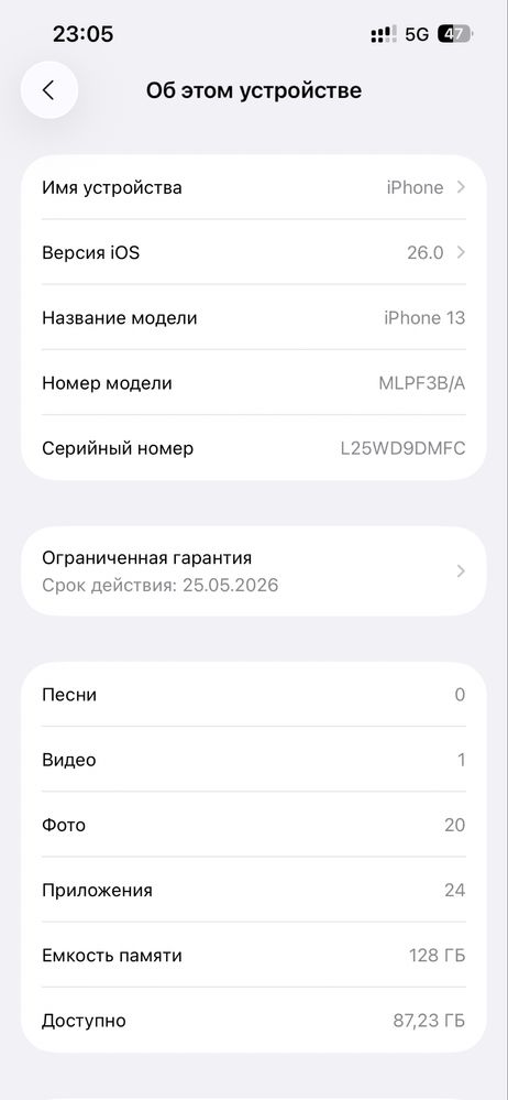iPhone 13 с гаранит