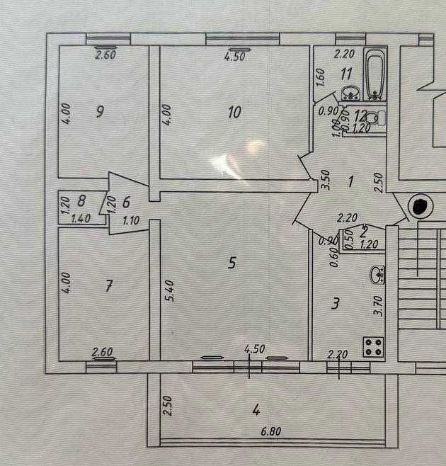 Ц-1 4в3ком Спецплан 122,3м2 без ремонт