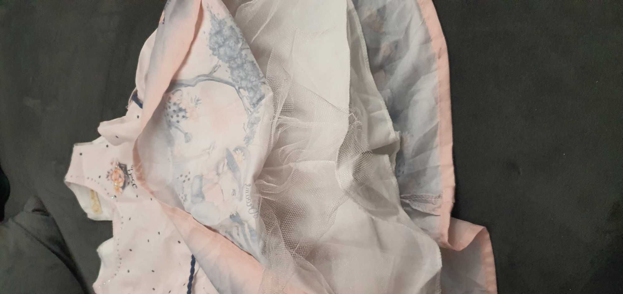 Официална бебешка рокля с тюл