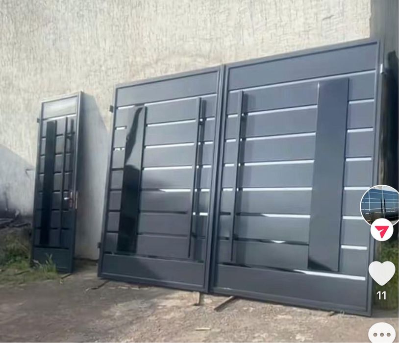Ворота Забор Навес Распашные Ворота Какпа Хайтек Варота Калитка Алматы