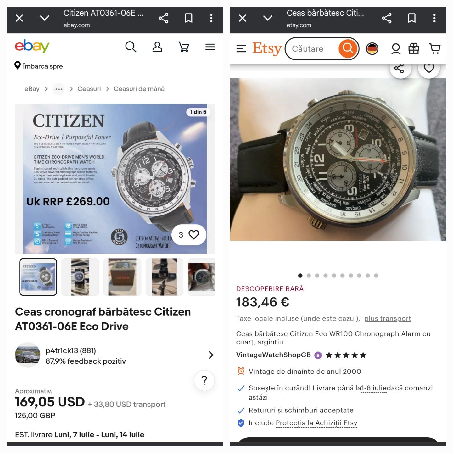 Citizen Eco Drive Nou Rar