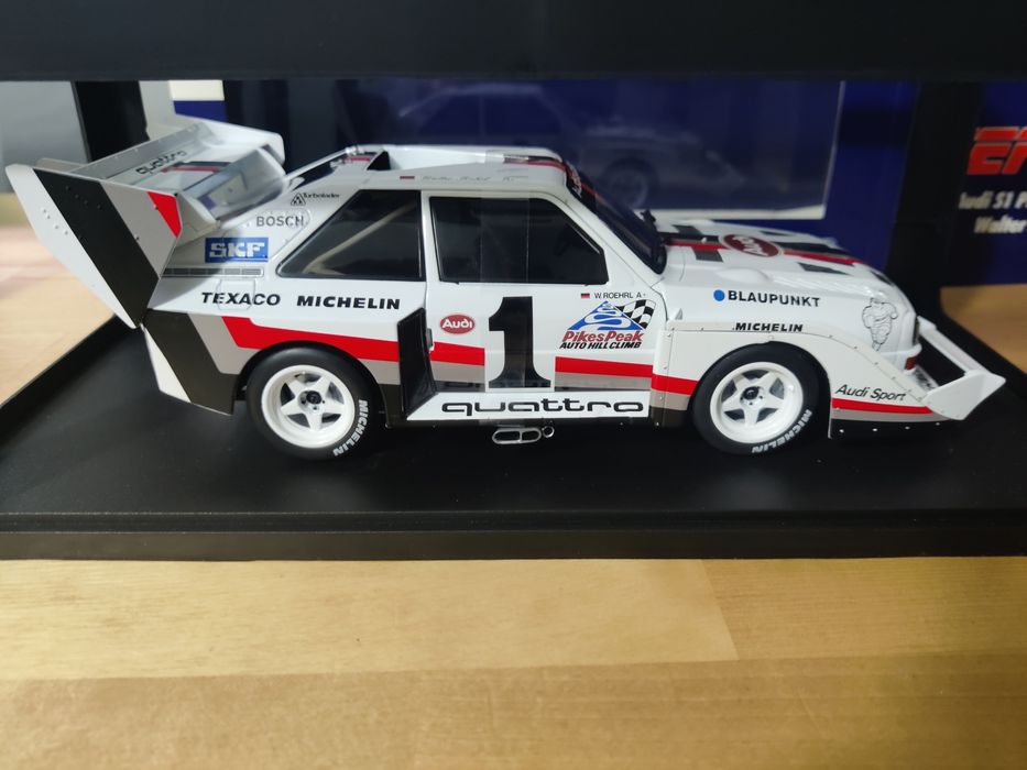 Macheta Audi Sport quattro S1 E2 Winner Pikes Peak 1:18 WERK83