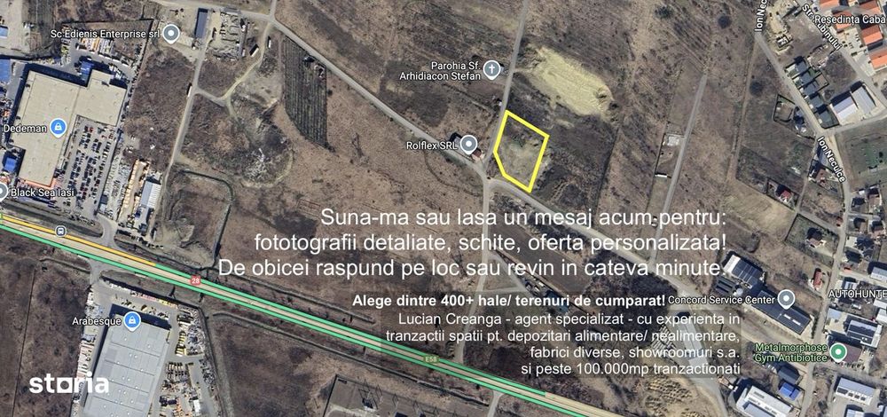 Teren de vanzare 3001mp, Urcani - Dedeman