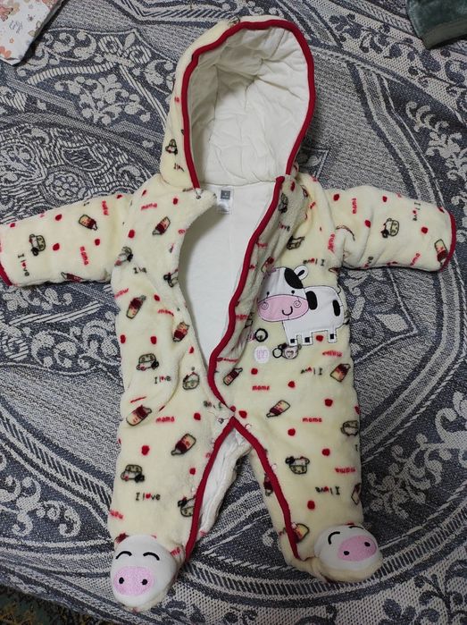 Детский флисовый комбинезон