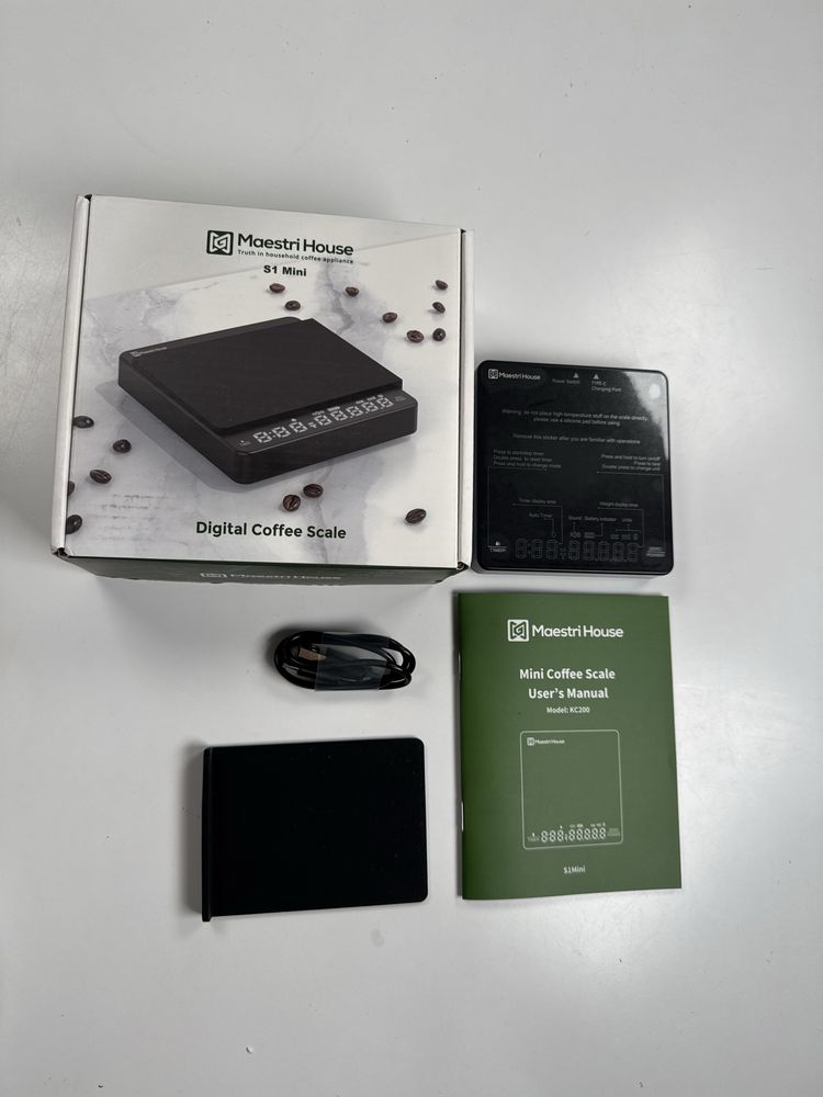 Cantar digital cafea Maestri KC-200 reincarcabil USB C ( ca NOU)