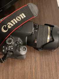 Canon 700D cu 2 obiective  si blit godox