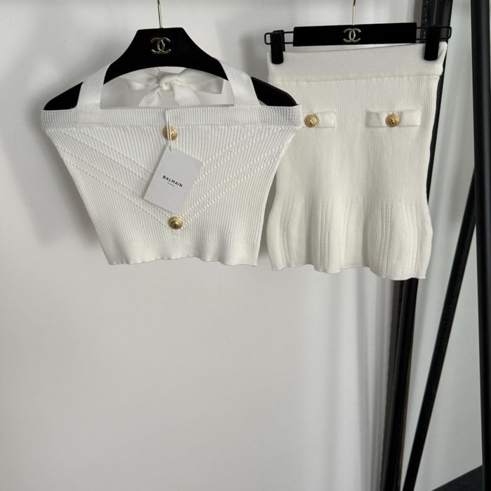 Balmain set потник и пола различни цветове