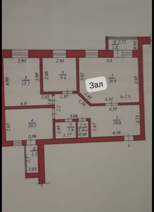 Левый берег 7 этаждан квартира жалға беріледі