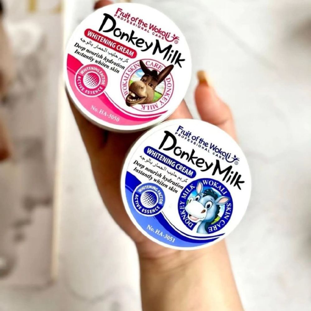 Избелващ и хидратиращ крем за лице с магарешко мляко - Donkey Milk