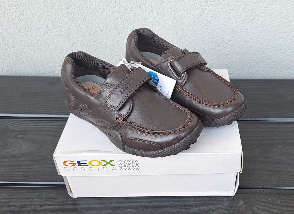 Pantofi piele Geox Respira, cu eticheta, masura 28