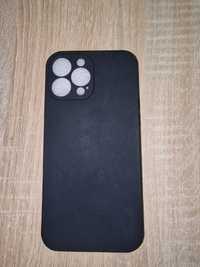 Husă Silicon Microfibra iPhone 13 Pro Max, culoare Negru
