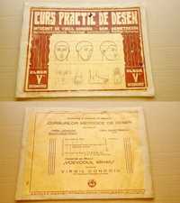 F285-I-Curs Metodic de Desen vechi 1935-Manual scolar-semnat 1945