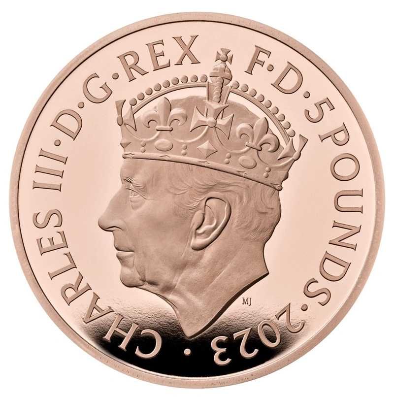 The Coronation of His Majesty King Charles III 2023 UK £5 Proof Gold