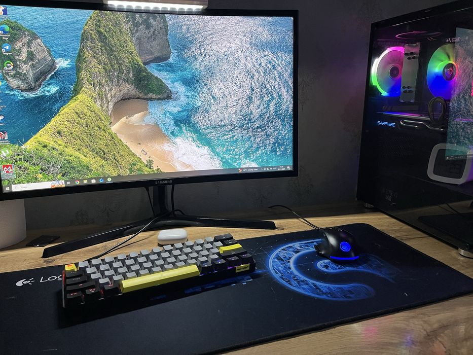 Игровой кейс ryzen 5 2600 / RX 580 / DDR4 16gb / 256 Ssd