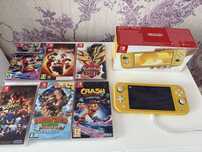 Nintendo Switch Lite yellow +6 игр Срочно