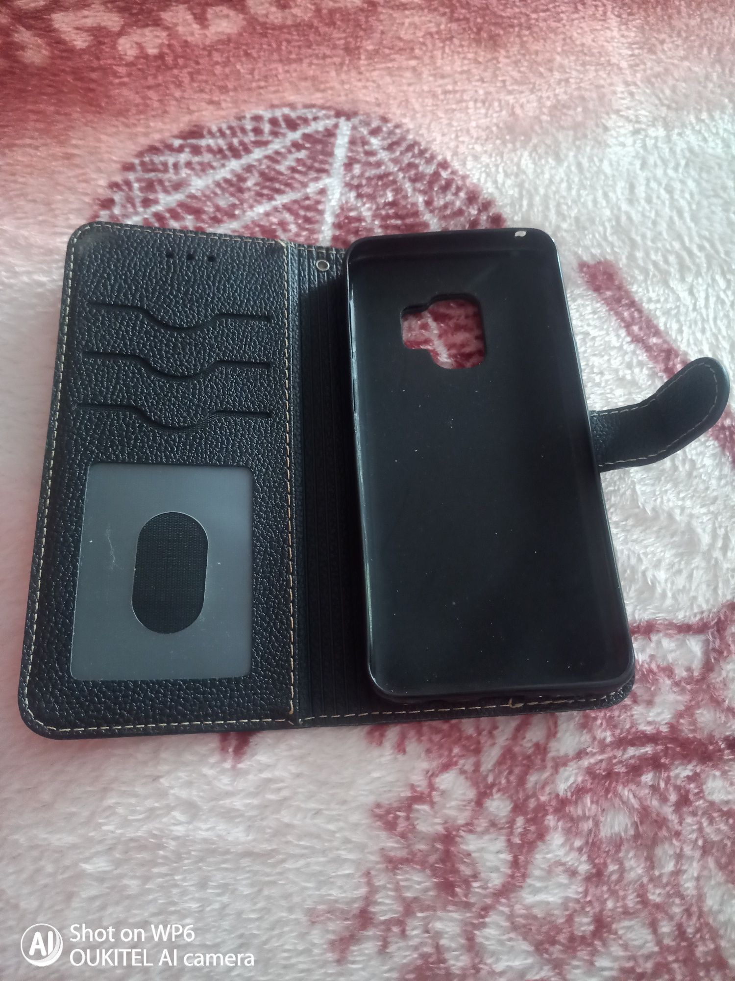 Калъф кожен черен за Samsung S9