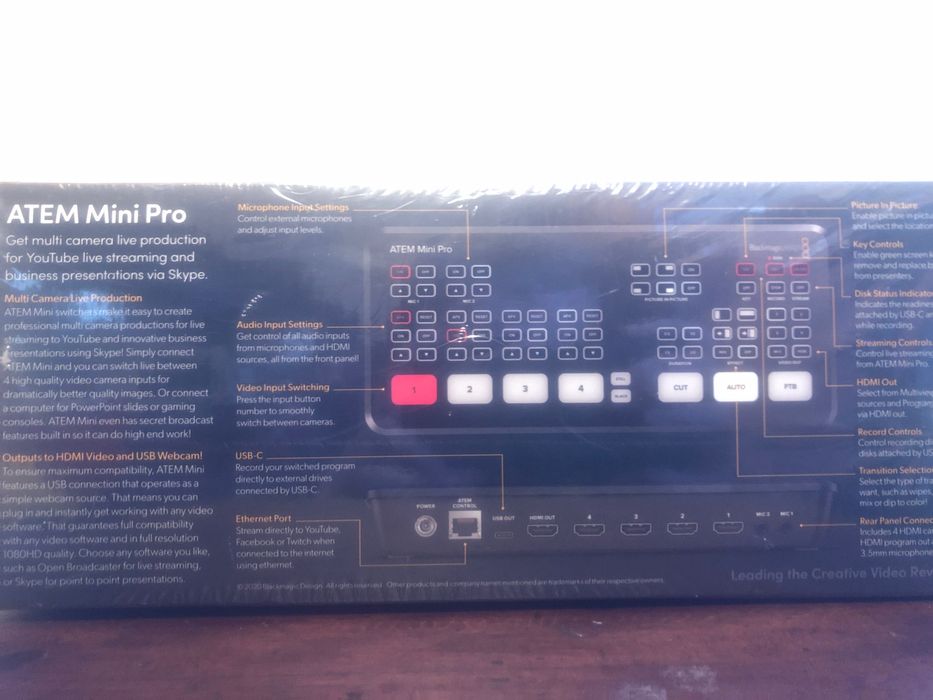 Atem mini Pro, Blackmagicdesign
