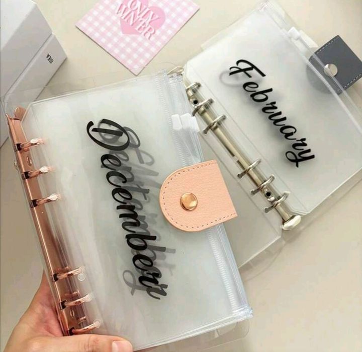 А6 Loose Leaf Месечна чанта с цип