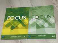 Учебницк и тетрадка по Английски Focus B1