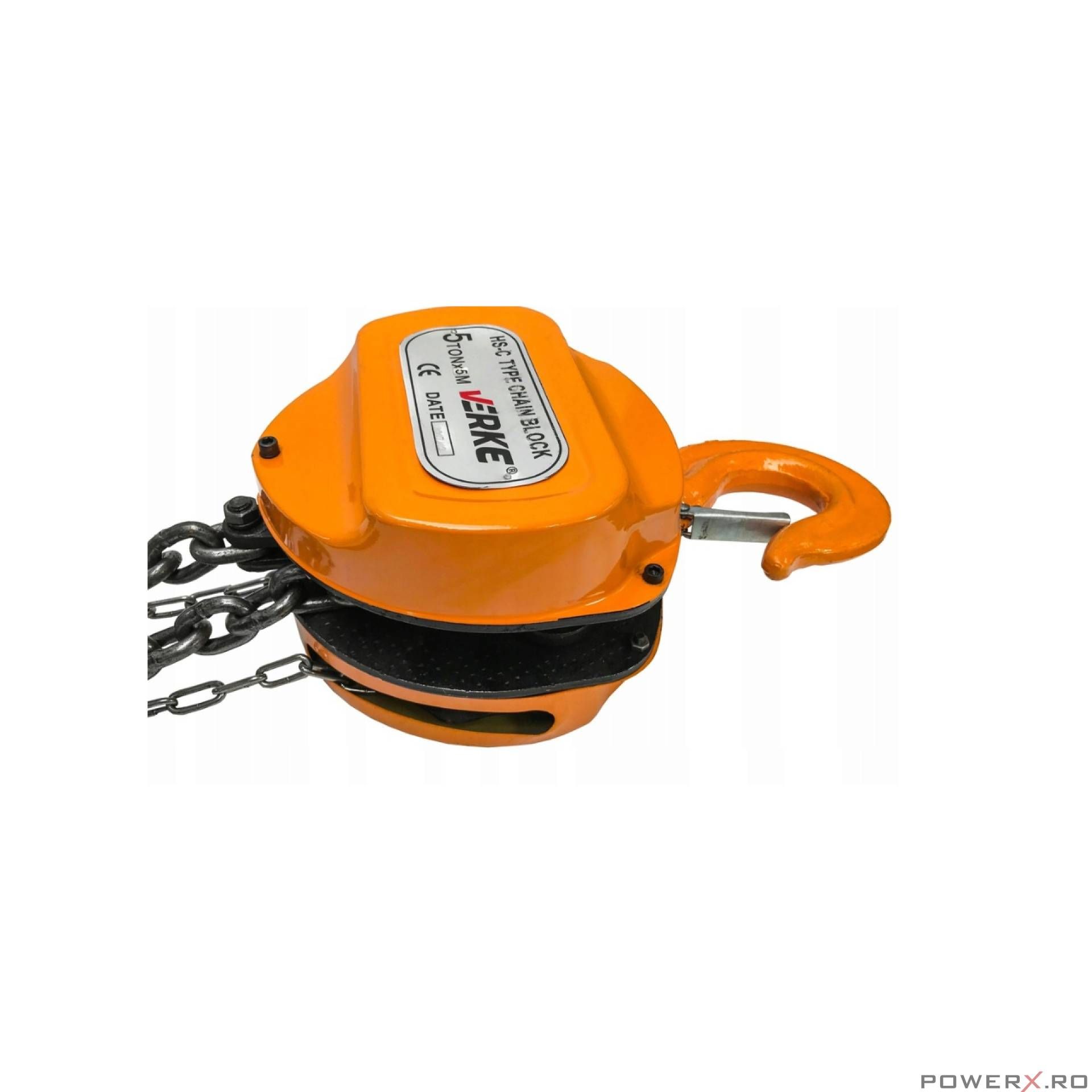 Macara, palan manual cu lant 5000 kg, 5 tone Verke