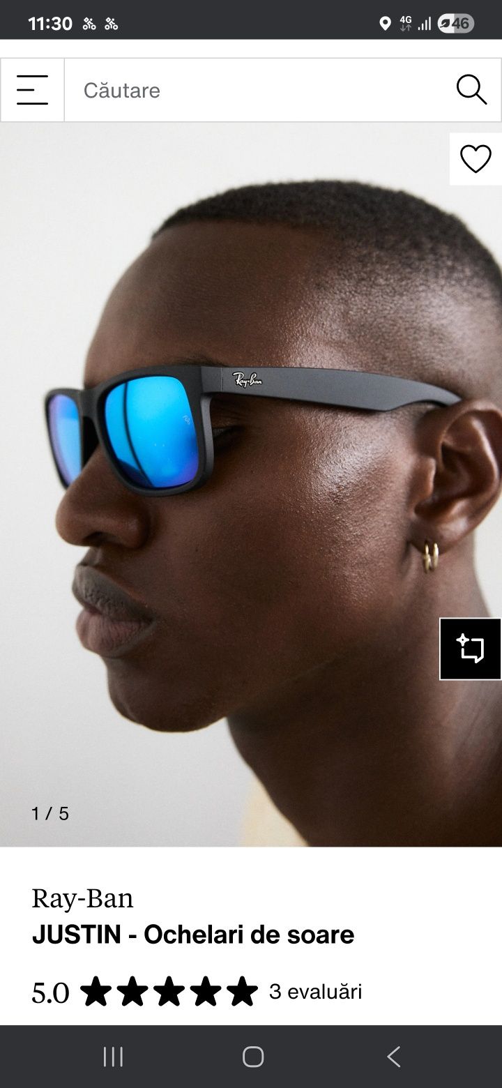 Ochelari de soare Ray-Ban model Justin