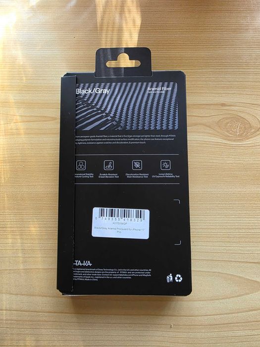 Кейс Pitaka ProGuard от арамидни влакна за iPhone 17 Pro. Чисто нов.