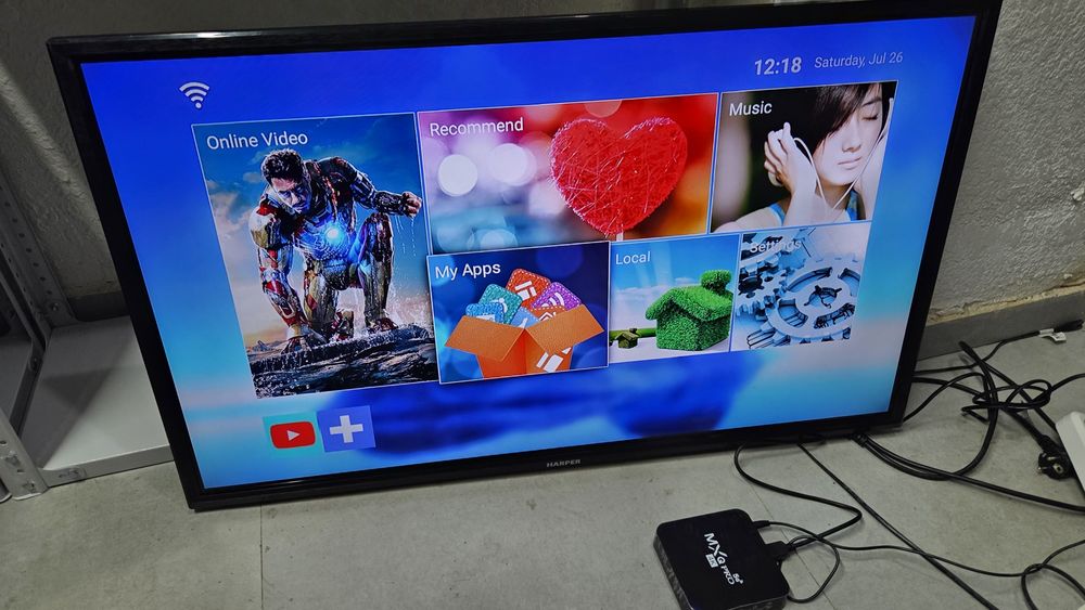 *️⃣ Harper led Диогональ 102см + Андроид Приставка / QTV