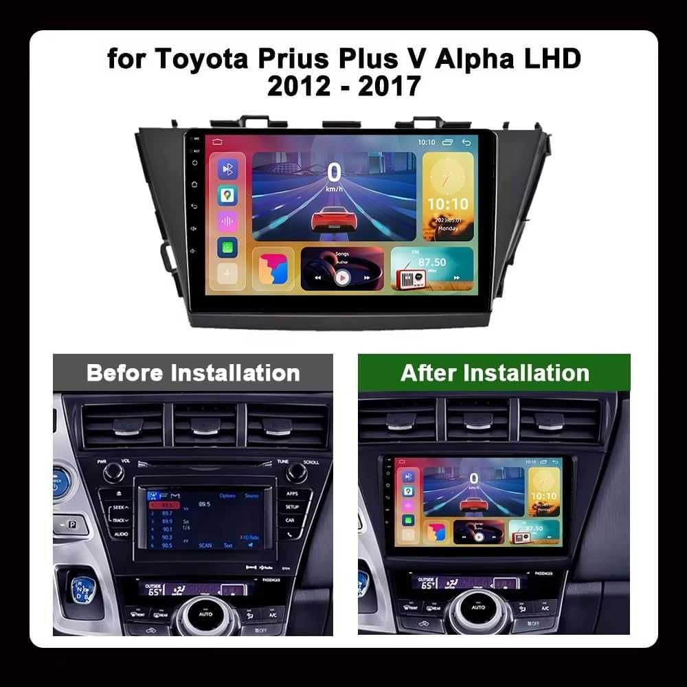 Мултимедия за Toyota Prius V Plus Alpha Двоен дин Навигация Android +